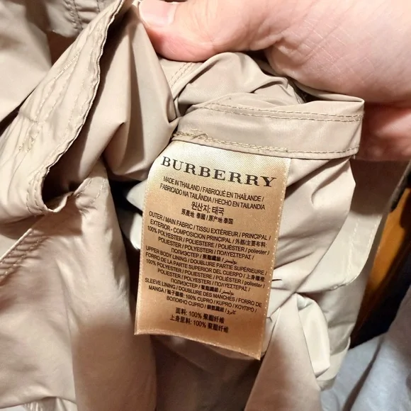 Burberry Tan Double-Breasted Trench Coat - Picture 4 of 7